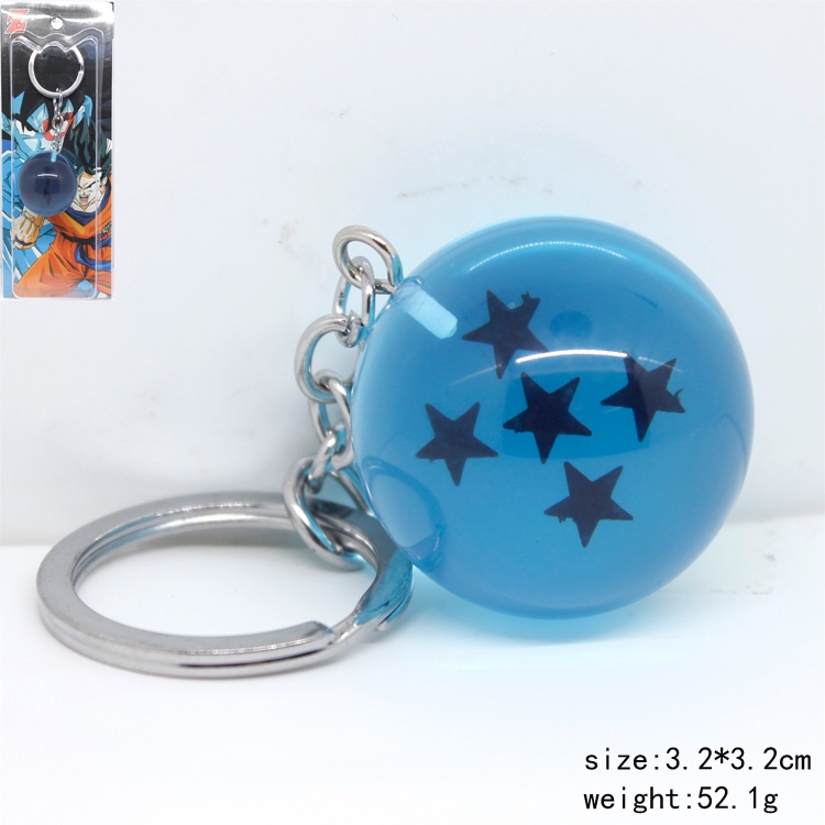 DRAGON BALL five star key chain  price for 5 pcs a set 3.2cm