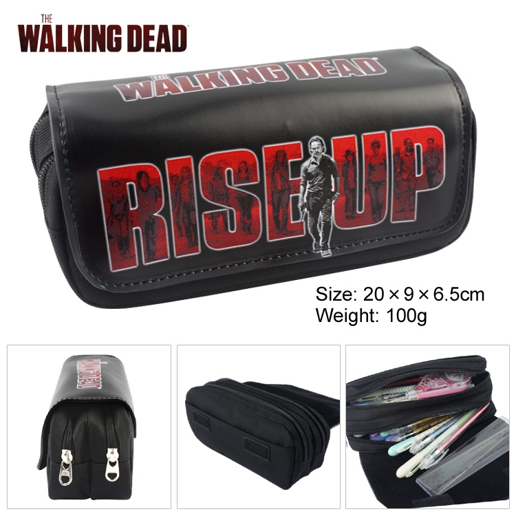 The Walking Dead pu wallet pencil bag nylon