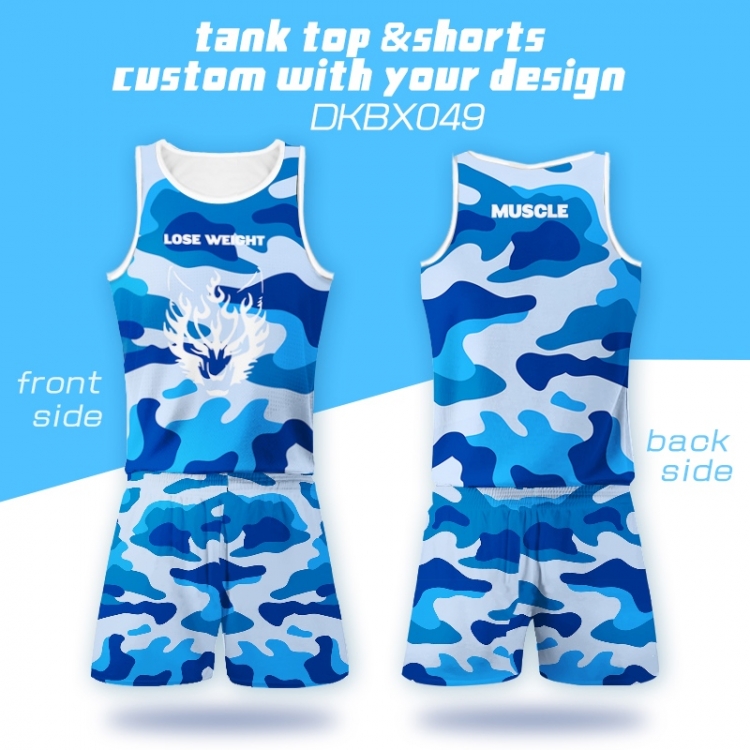 DKBX049  Mesh cloth shorts vest   A set of clothes S M L  XL  XXL