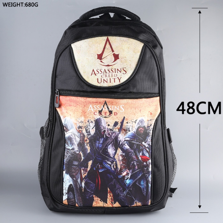 Assassin's Creed pu backpack bag