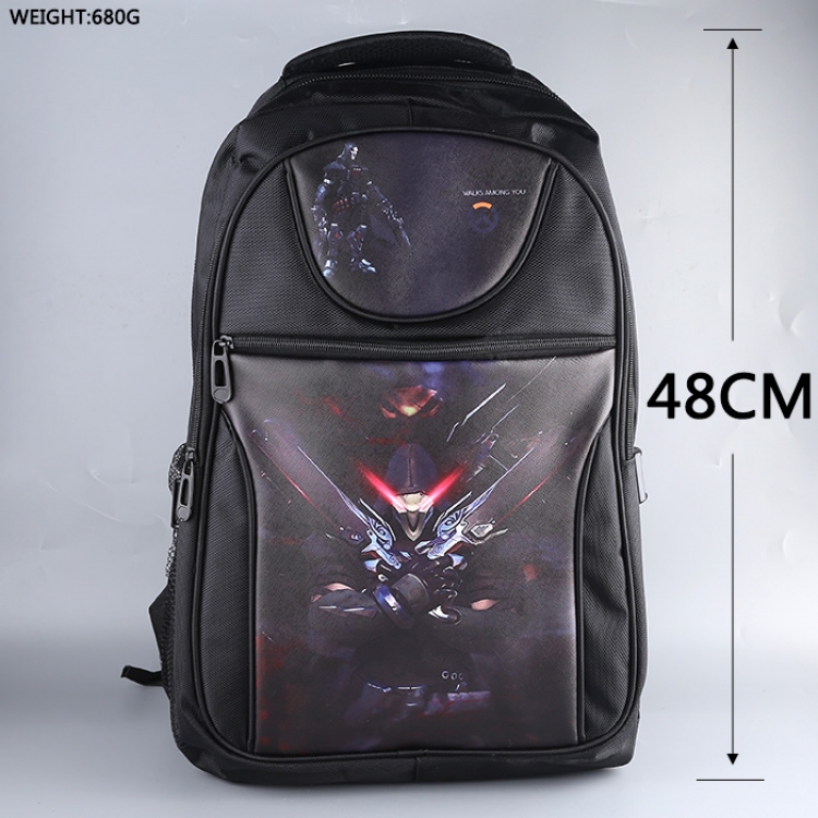 Overwatch  peaper pu backpack bag