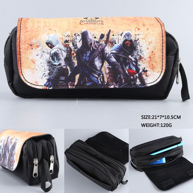 Assassin's Creed pu pencil bag stationery bag