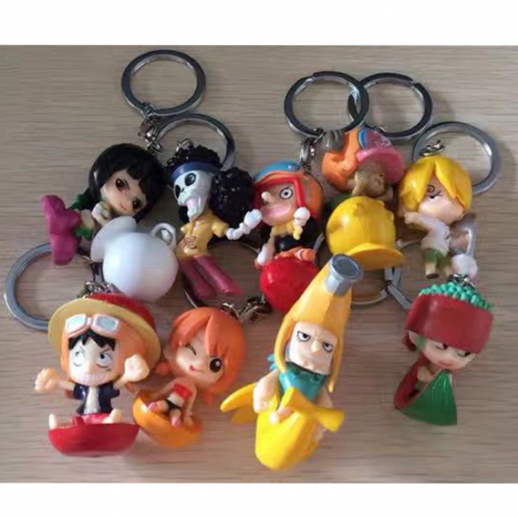 One Piece key chain pirce for 5 set with 9 pcs a set
