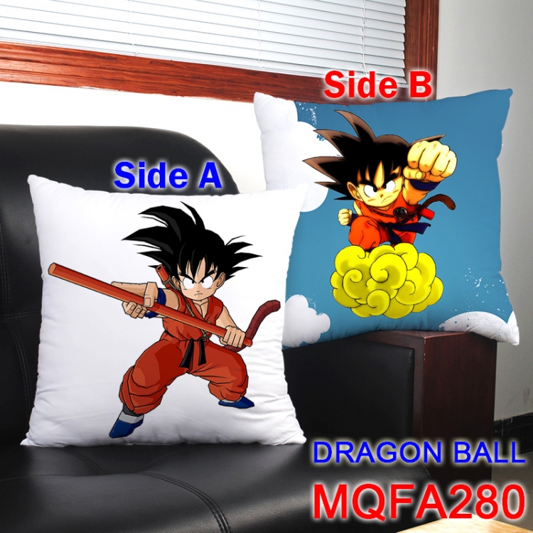 MQFA280 DRAGON BALL 45*45cm double sided color pillow cushion