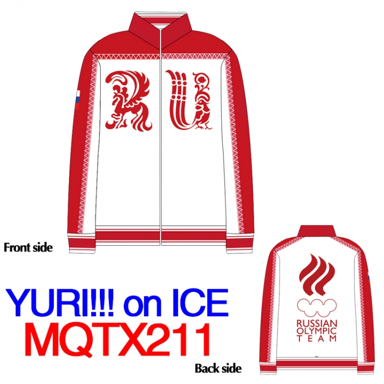 Cosplay  Dress YURI!!! on ICE healthy fabric COS clothing jacket  sleeve  sweater M L XL XXL XXXL