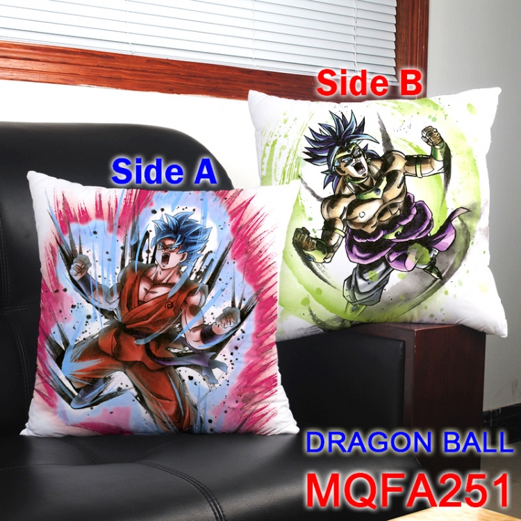 MQFA251 DRAGON BALL 45*45cm double sided color pillow cushion NO FILLING