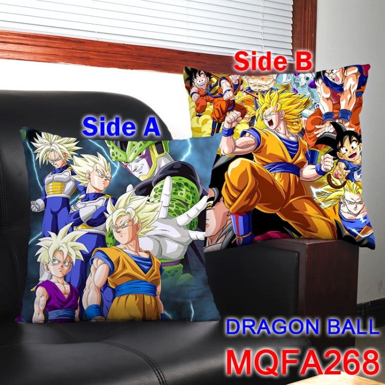 MQFA268 DRAGON BALL 45*45cm double sided color pillow cushion NO FILLING