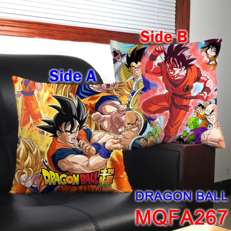 MQFA267 DRAGON BALL 45*45cm double sided color pillow cushion  NO FILLING