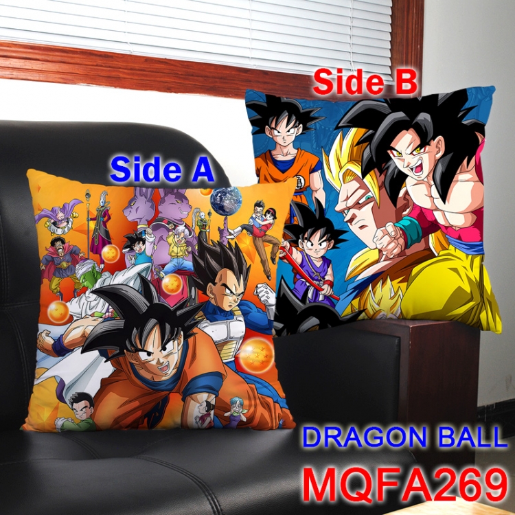 MQFA269 DRAGON BALL 45*45cm double sided color pillow cushion  NO FILLING