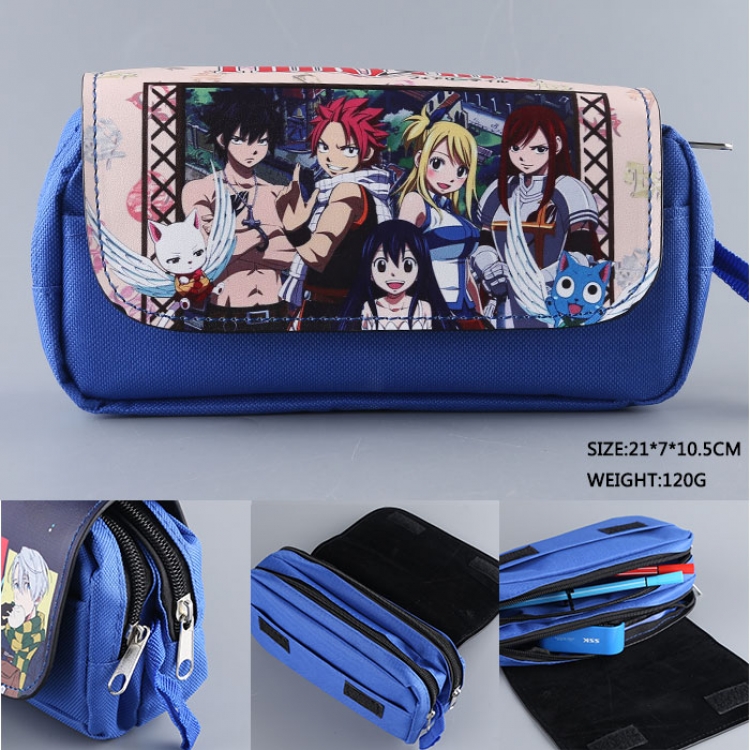 Fairy tail pu wallet pencil bag stationery bag