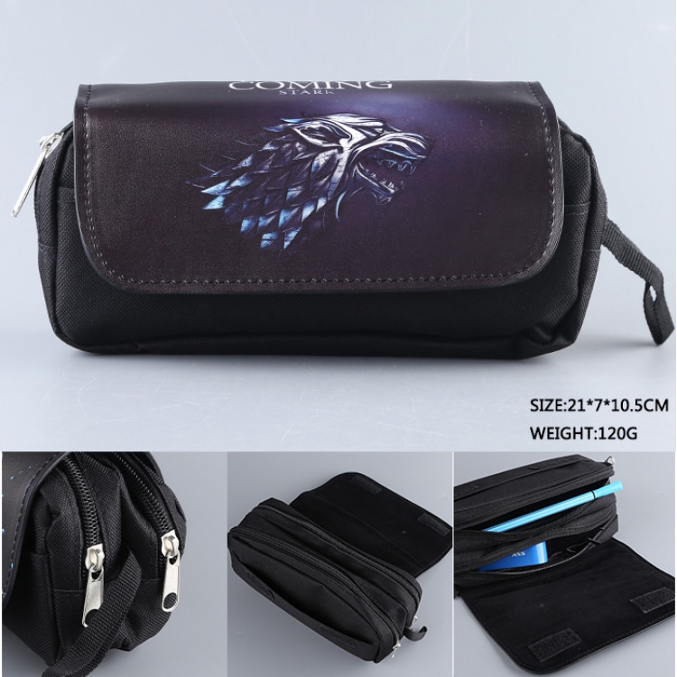Game of Thrones pu wallet pencil bag stationery bag