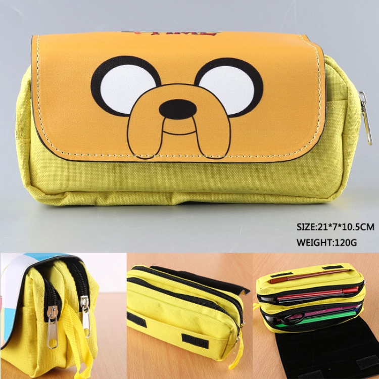 Adventure Time with Finn and Jake pu wallet pencil bag stationery bag