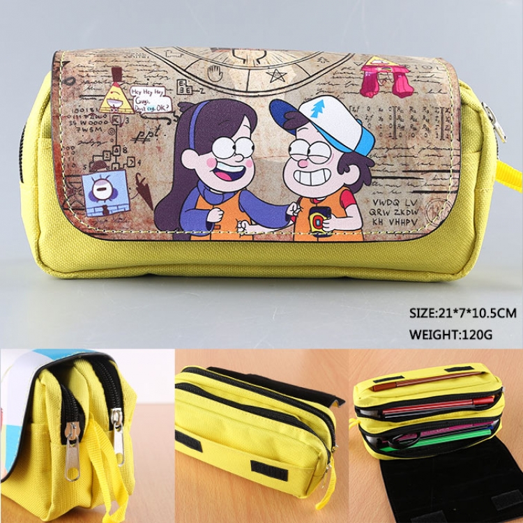 Gravity Falls  pu wallet pencil bag stationery bag