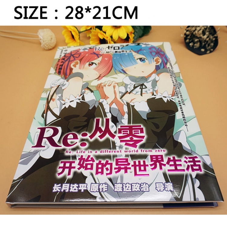 Re:Zero kara Hajimeru Isekai Seikatsu artbook price for 6 pcs a set Book 3 days in advance（Gift poster）