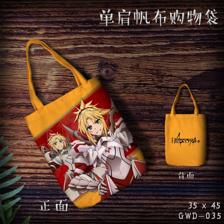 GWD035-Fate Apocrypha Shoulder Bags  Canvas Shopping Bag 35X45CM