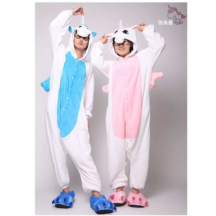 Unicorn Flano Flannel Rompers  pajamas Onesie Kigurumi S M L XL-price for 5 pcs a set