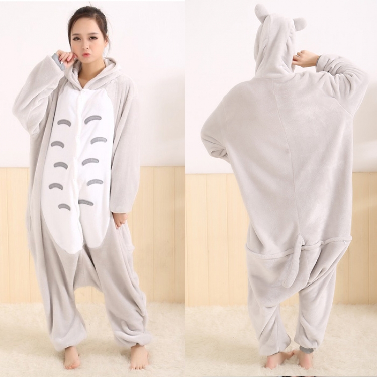 TOTORO Flano Flannel Rompers  pajamas Onesie Kigurumi S M L XL-price for 5 pcs a set