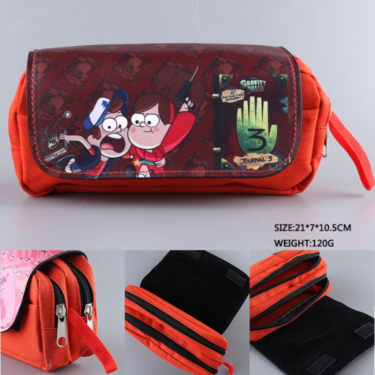 Gravity Falls pu wallet pencil bag