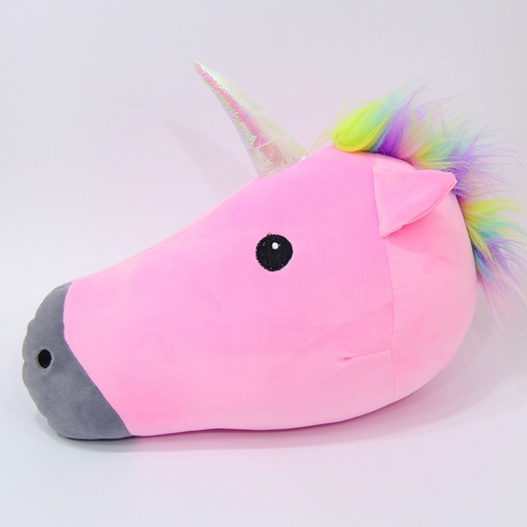 Unicorn cushion plush pink  40X28CM-