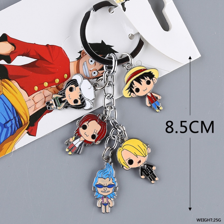 One Piece  key chain price for 5 pcs a set