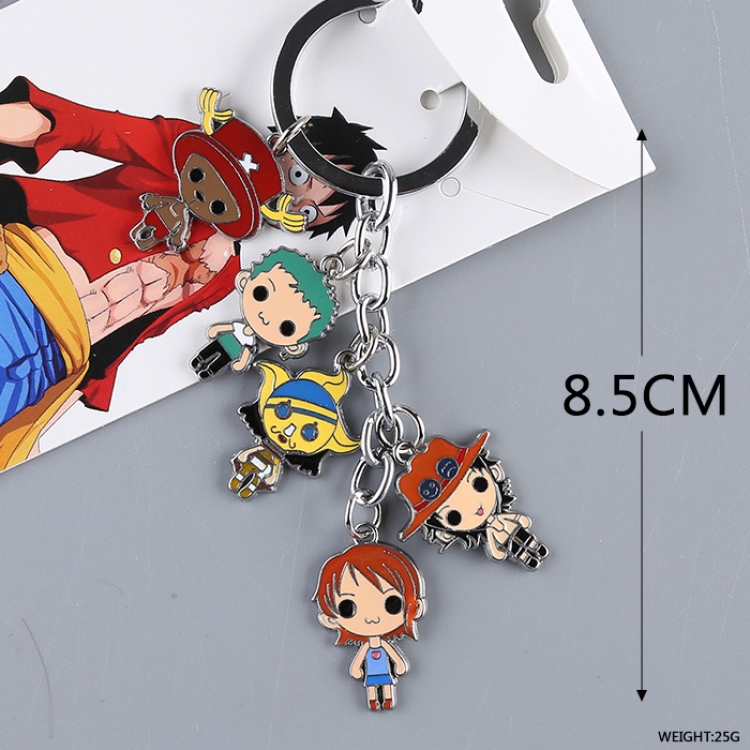 One Piece key chain price for 5 pcs a set