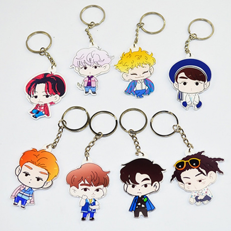 Exo key chain price for 80 pcs a set Mixed