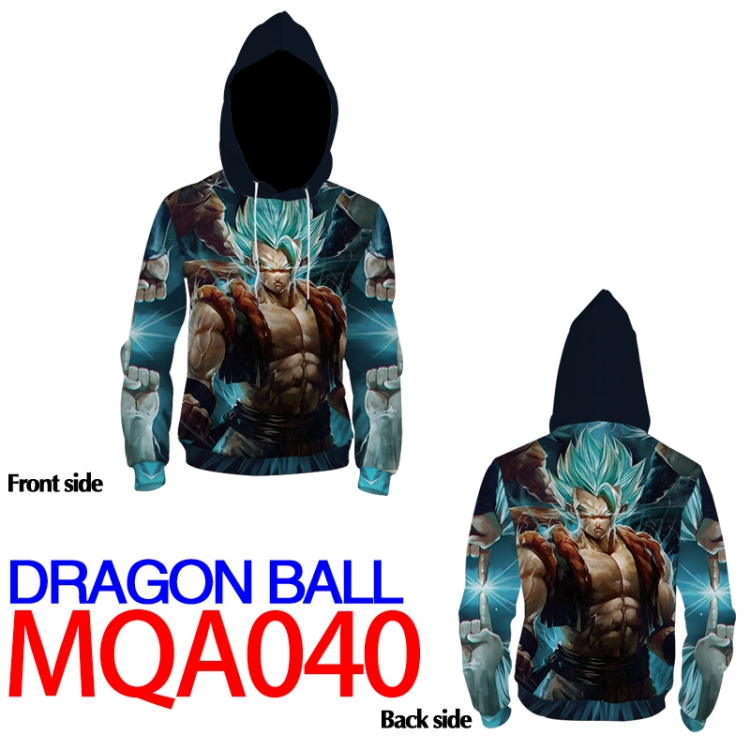 DRAGON BALL Full Color Patch pocket Sweatshirt Hoodie 8 sizes from  XS to XXXXL MQA040