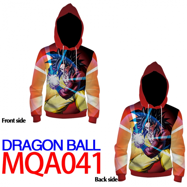 DRAGON BALL Full Color Patch pocket Sweatshirt Hoodie 8 sizes from  XS to XXXXL MQA041
