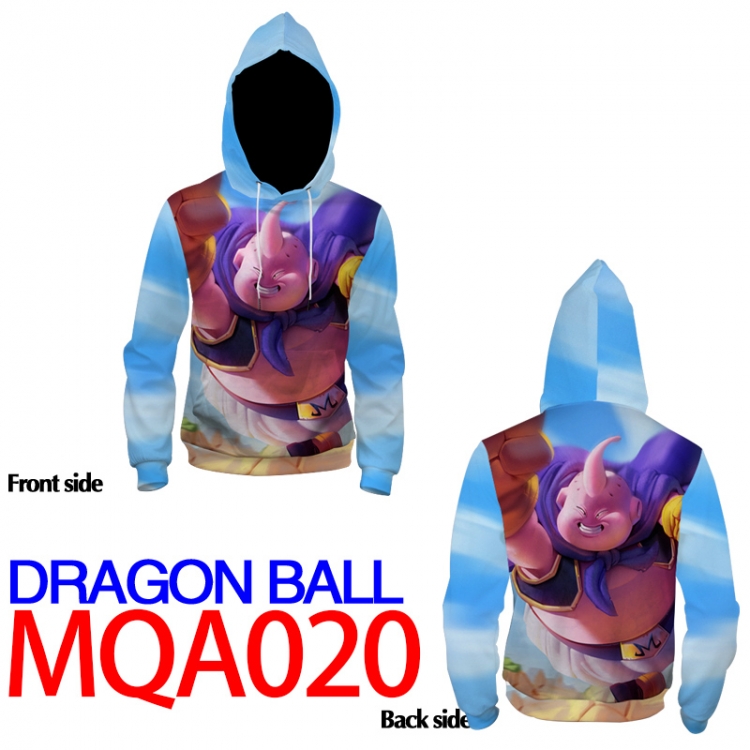 DRAGON BALL Full Color Patch pocket Sweatshirt Hoodie 8 sizes from  XS to XXXXL MQA020