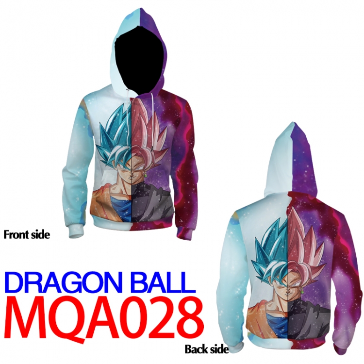 DRAGON BALL Full Color Patch pocket Sweatshirt Hoodie 8 sizes from  XS to XXXXL MQA028