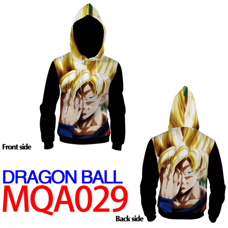 DRAGON BALL Full Color Patch pocket Sweatshirt Hoodie 8 sizes from  XS to XXXXL MQA029