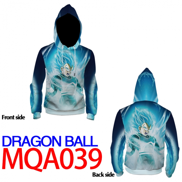 DRAGON BALL Full Color Patch pocket Sweatshirt Hoodie 8 sizes from  XS to XXXXL MQA039