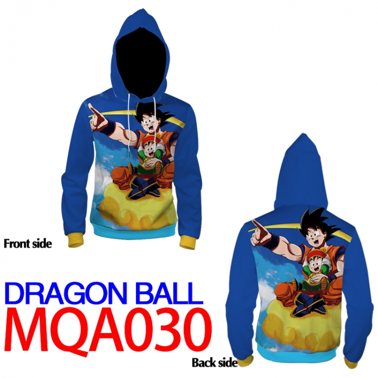 DRAGON BALL Full Color Patch pocket Sweatshirt Hoodie 8 sizes from  XS to XXXXL MQA030