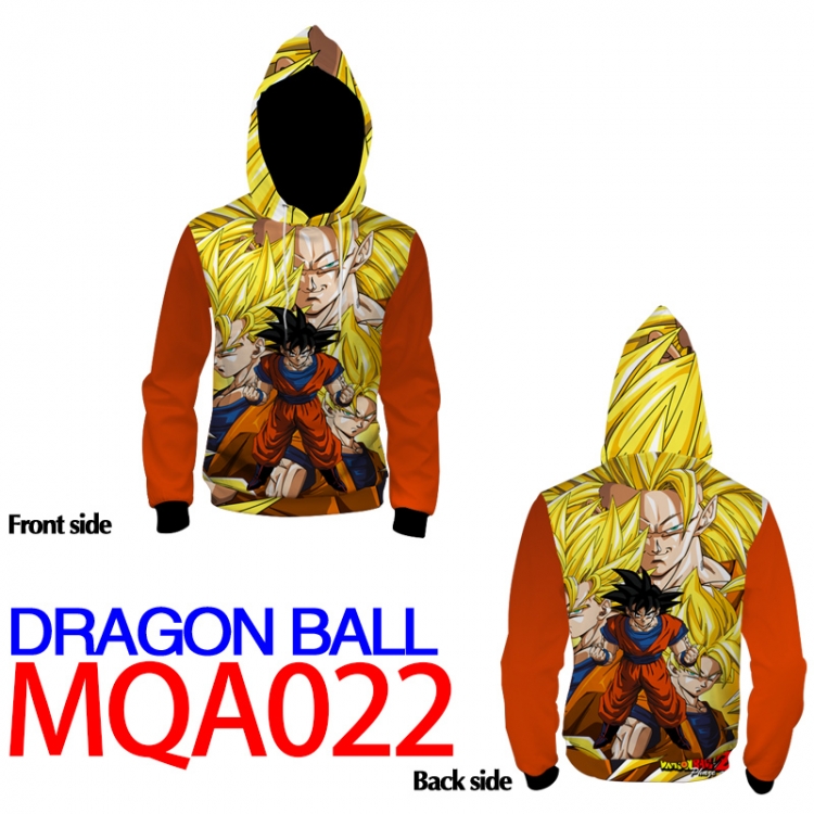 DRAGON BALL Full Color Patch pocket Sweatshirt Hoodie 8 sizes from  XS to XXXXL MQA022