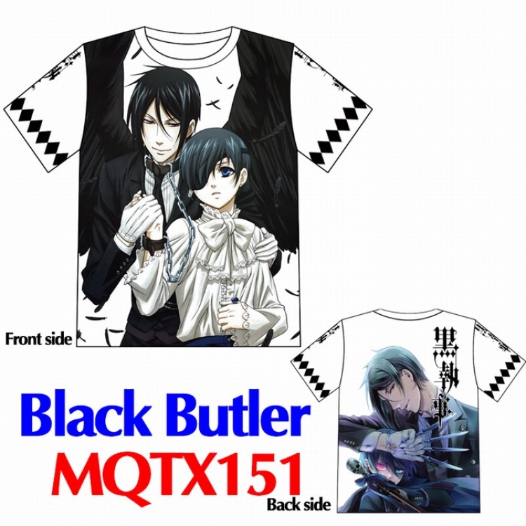 MQTX151  Kuroshitsuji modal t-shirt M L XL XXL XXXL