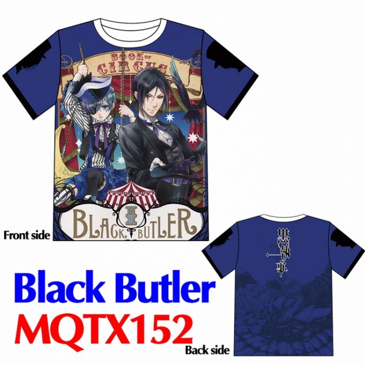 Kuroshitsuji MQTX152 T-shirt   Kuroshitsuji modal t-shirt M L XL XXL XXXL
