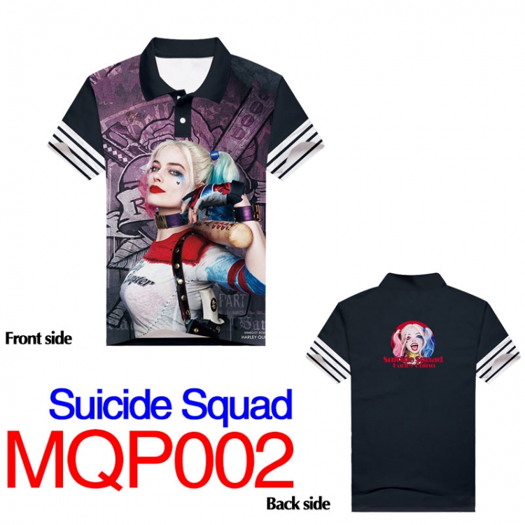MQP002 Suicide Squad T-shirt Full-color double-sided M  L  XL  XXL  XXXL