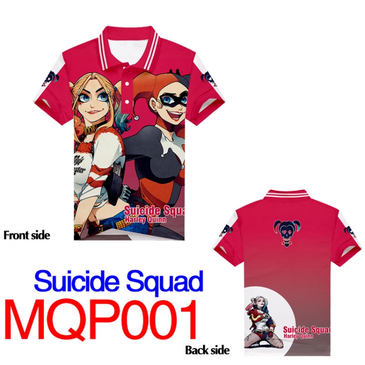 MQP001 Suicide Squad T-shirt Full-color double-sided M  L  XL  XXL  XXXL