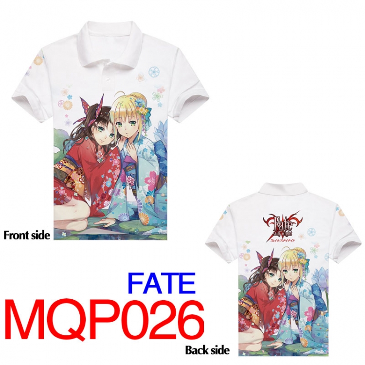 MQP026 Fate Stay Night T-shirt Full-color double-sided M  L  XL  XXL  XXXL