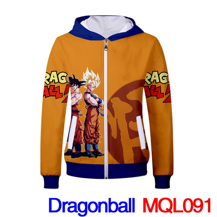 Dragonball MQL091  Hat Coat Fleece Hat T-shirt hoodies  M L XL XXL XXXL