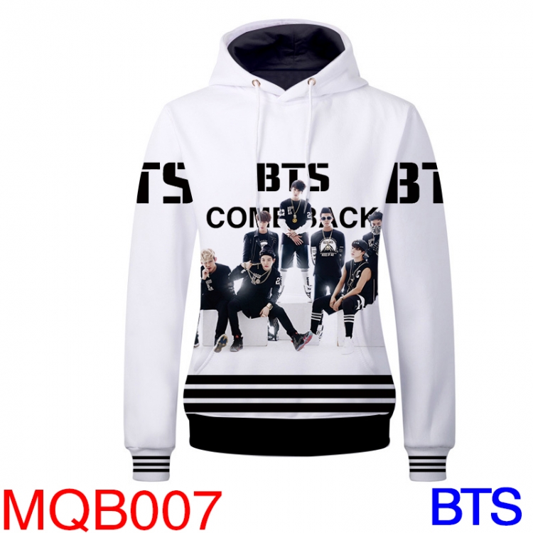 BTS MQB-007 Hat  Coat Fleece Hat T-shirt hoodies  M L XL XXL XXXL