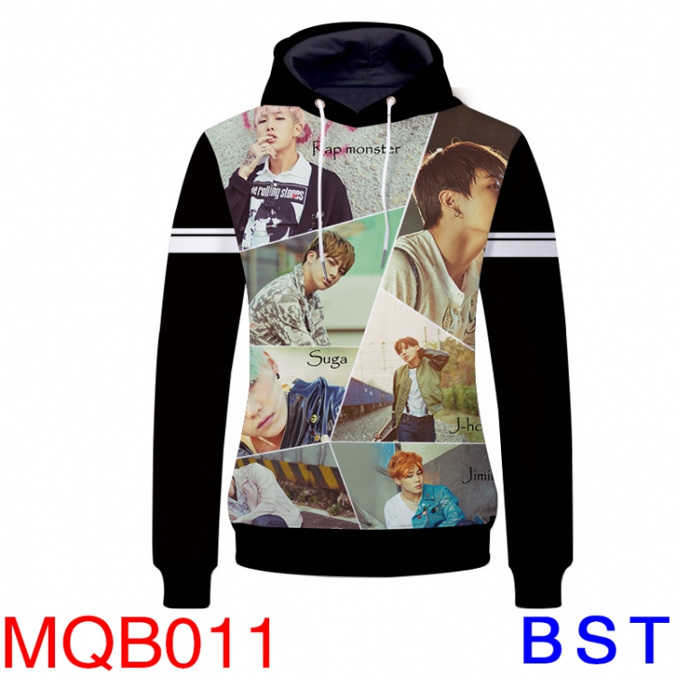 BTS MQB-011  Hat  Coat Fleece Hat T-shirt hoodies  M L XL XXL XXXL