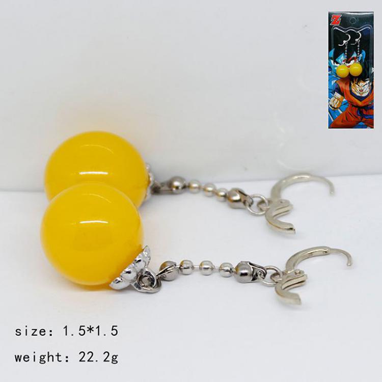 Dragon Ball Yellow earrings price for 5 sets