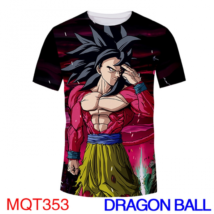 DRAGON BALL MQT353 Modal T-Shirt Full-color Double-sided M L XL XXL XXXL