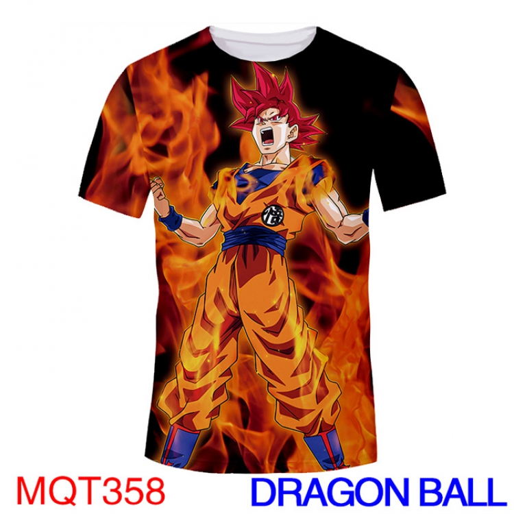 DRAGON BALL MQT358 Modal T-Shirt Full-color Double-sided M L XL XXL XXXL