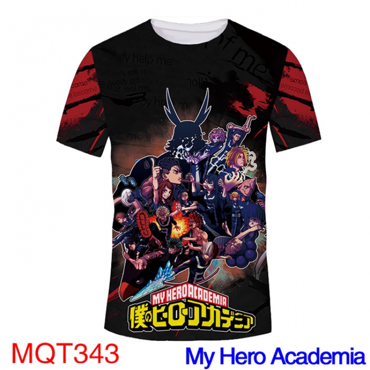 My Hero Academia MQT343 Modal T-Shirt Full-color Double-sided M L XL XXL XXXL