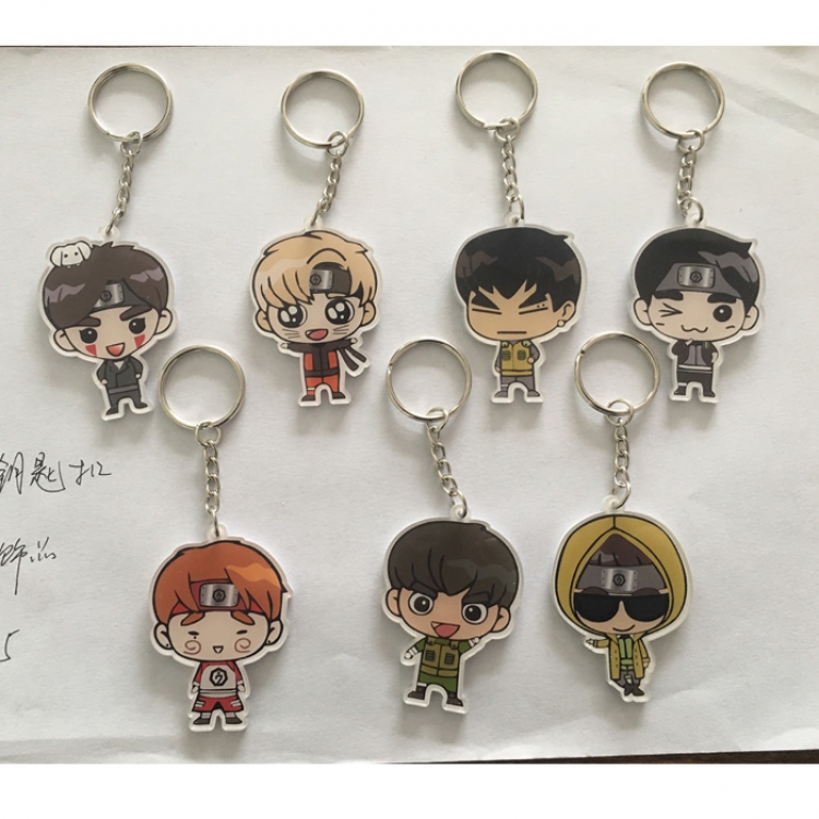 Key Chain Naruto Mix Key Chain price for 70 pcs 3x4.5CM