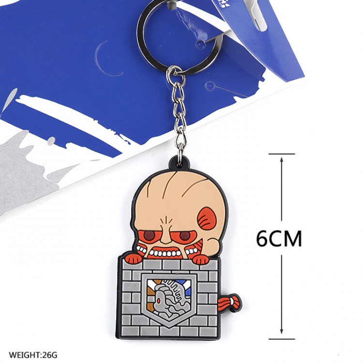 Attack on Titan Double-sided Silica Gel Keychain Price For 5 Pcs