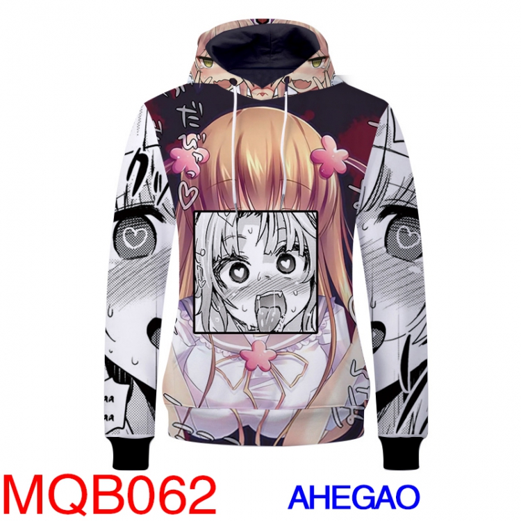 Ahegao Peace Hoodies M L XL XXL XXXL