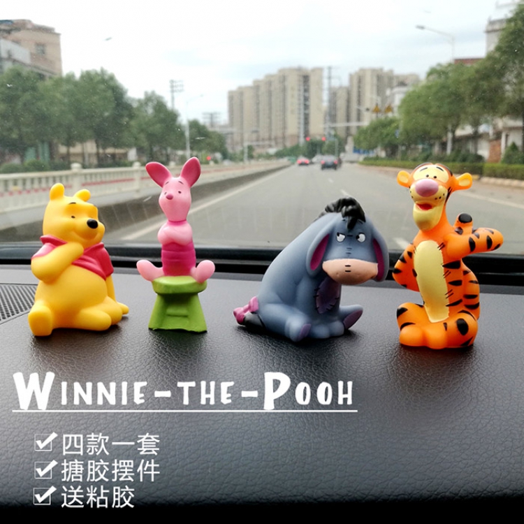 Figure Winnie the pooh Shaking Head Ornaments price for 4 pcs a set 7CM